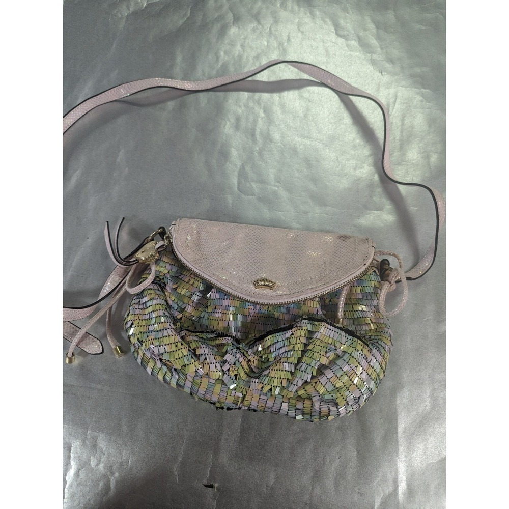 Juicy Couture handbag purse candy pastel‎ sequin bag yellow blue pink